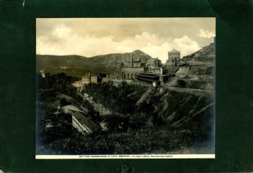 Monteponi. Panorama con gli impianti.