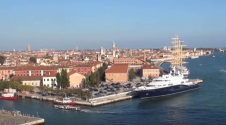 View from Cruise ship leaving beautiful Venice, 2014